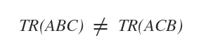 An example of non-cyclic permutation.