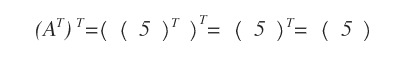 The unitary transpose of a matrix