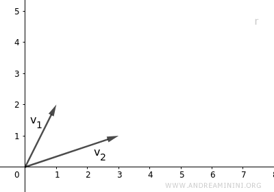 the two vectors in the plane