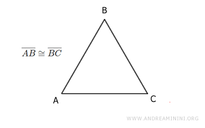 the legs of the isosceles triangle are congruent